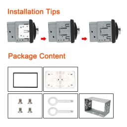 Radio Head Unit Installation Frame Universal For 2Din Car DVD Radio Player Auto Panel Audio Dash Mount Kit Box 2Din Fittings Kit