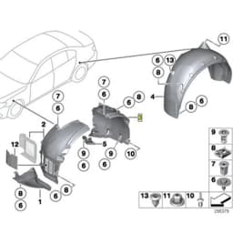 Fender Liner Rivet Expanding Clip Retainer For BMW 1er 2er 3er 4er 5er 6er 7er 8er X1 X5 X6 Z1 Z4