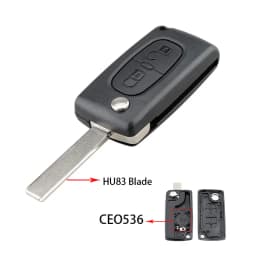YIQIXIN For Peugeot 107 207 307 308 407 607 807 For Citroen C2 C3 C4 C5 C6 C8 Remote Car Key Shell HU83/VA2 Blade CE0523 CE0536
