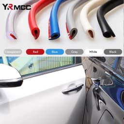 5M Car Door Protector Edge Guards Trim Trip Styling Universal U Type Strip Rubber Scratch Protector Strip Car Door Molding Strip