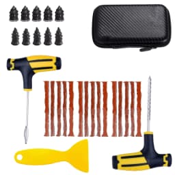 Car Tire Repair Kit Tubeless Tyre Puncture Repair Kit Studding Tool Set Bike Tire Replacement Tool Motorcycle Tire Repair Tool