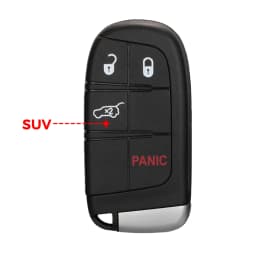 Jingyuqin For Jeep Grand Cherokee Dodge Ram 1500 Journey Charger Dart Challenger Durango Chrysler 300 Remote Key Shell 2/3/4/5BT