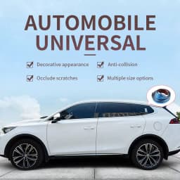 SEAMETAL Car Window Edge Protector Decorative Chrome Strip Non-Fading Waterproof Universal Soft Self-Adhesive Protective Strip