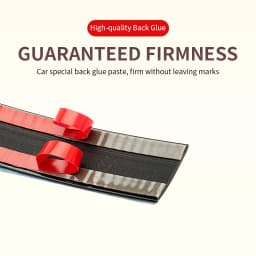 SEAMETAL Car Window Edge Protector Decorative Chrome Strip Non-Fading Waterproof Universal Soft Self-Adhesive Protective Strip