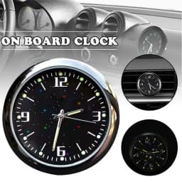 Luminous Car Clock Air Outlet Mini Quartz Clock With Clip Auto Ornament Internal Stick-On Waterproof Watch Car Accessories Gift