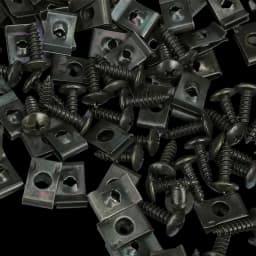 Self Tapping Screws Metal Fastener Clip for Car Motorcycle U-Type Clip with Screw Anti-rust Protection Clip Screw Iron Sheet Kit