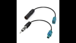 2pcs Car FM AM Stereo Radio Antenna Fakra Adapters Cables for Fakra Z Female to Din Female Fakra Z Male to DIN Male Adapters