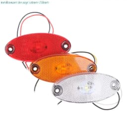 1 Pc 12-24V Led Side Marker Lights for Trailer Trucks Caravan Clearance Light Lamp Lorry Amber and White