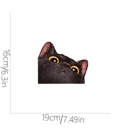 Probe Cat Creative Expression Car Stickers Electric Motorcycle Body Triangle Window Luggage Laptop Stickers Fun Car Stickers