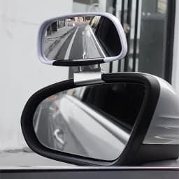 Universal Fit Front View Blind Spot Mirror with Convex Lens - 360° Adjustable