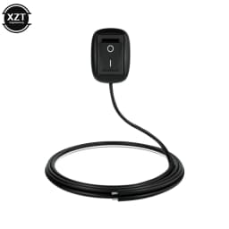 Universal Car Adhesive Switch Mini Button with Cable 60cm/100cm DC 12V 10A Car Modified Switch for Fog Lamp Driver Neon Lamp