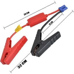 Jump Starter Cable with Clamps Booster Cable with EC5 Plug Connector and Prevent Reverse Charge Module for Car Jump Starter