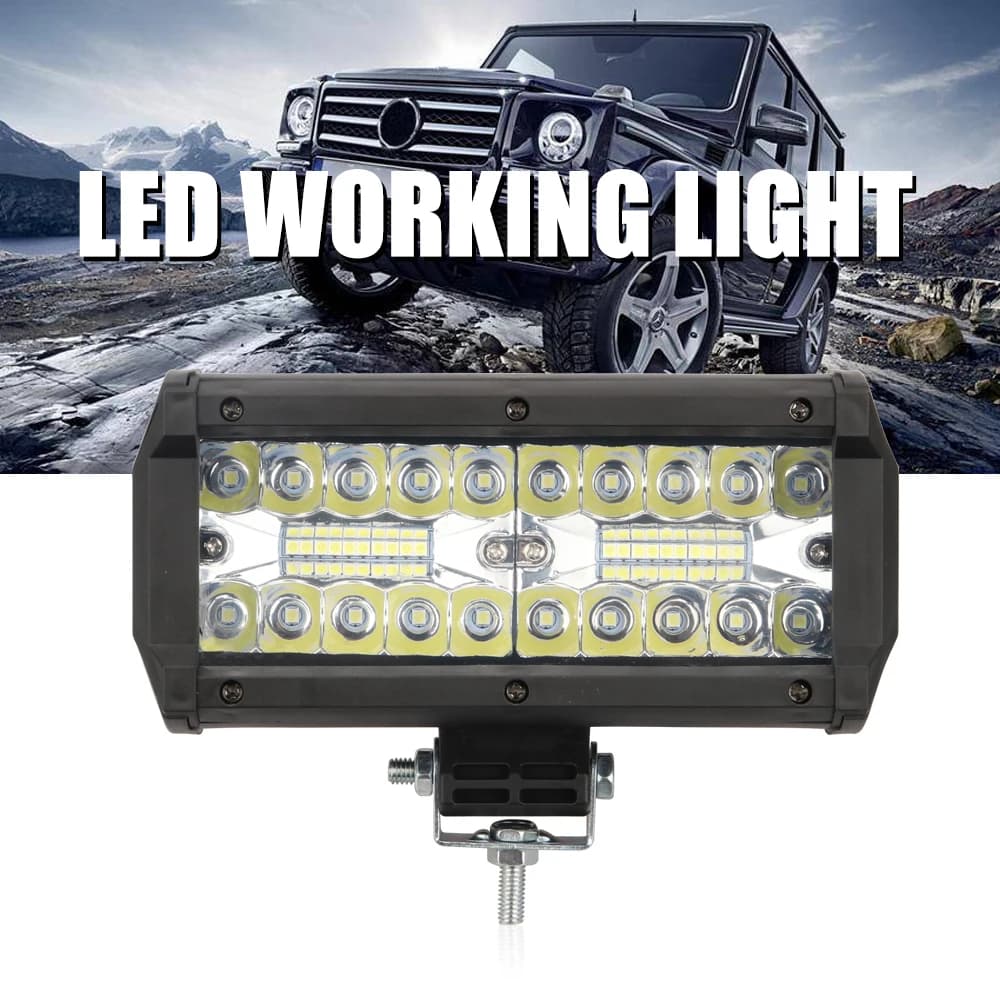 2pcs Car Work Light LED Light Bar Spot Flood Beam 12V 24V Universal For Truck Car SUV 4x4 Boat SUV ATV UTV Driving Headlight