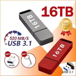 Original Pen Drive 16TB USB 3.2 Flash Drive High-Speed Pen Drive Type C Metal USB Memory For Computer Storage Devices