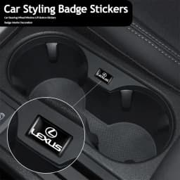Car Interior Sticker Rubber Badge Decorate Paster For Lexus RX330 IS250 Ct200h ES300h RX350 IS300h ES350 Steering Wheel Sticker