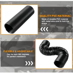 Car Cold Air Intake Tube Kit 2inch 2.5inch 3inch Flexible Air Inlet Duct Pipe System 51mm 63mm 76mm Universal