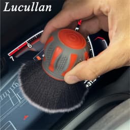 Lucullan Small Multi-Purpose Detailing Brush Nylon Soft Bristles For Dusting or Scrubbing Interior & Delicate Surfaces