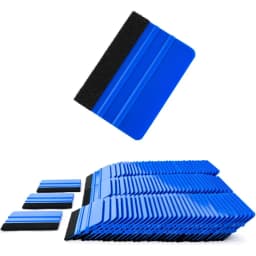 20/100pcs Squeegee -Flexible Plastic Squeegee with Fabric Felt for Vinyl Graphic Decal Installing Car Wrapping Scraper Tool