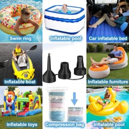 Plastic Nozzle Pump Nozzle Head Air Inflator Adaptor Replacement Nozzles 3 Sizes Inflator Dual Head Pumping