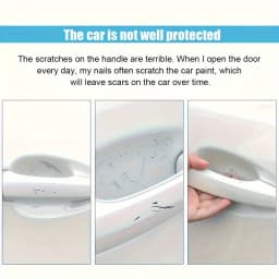 8pcs carbon fiber car door handle protective cover, scratch resistant door protection sticker, paint protection cover