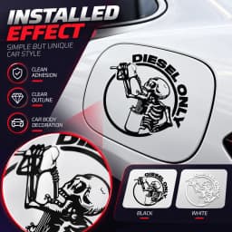 Pickup Truck 13.5*13.5cm Off-Road Truck Skull Fuel Cap Stickers, Decorative Car Stickers Personalized Customization