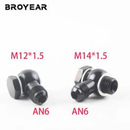 Broyear new Bolt Hydraulic Clutch Screw M12 M14 M16 M18 x 1.5 with Aluminum Banjo fitting Outlet Banjo male an4 an6 an8 an10
