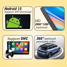 For Hyundai I10 2013 - 2018 Car Radio Video Audio Multimedi Player Android 15 Wireless CarPlay Split Screen DSP Stereo WIFI BT