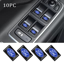 10pcs/set 3D Styling Car Epoxy Emblem Stickers Decor Accessories For Ford ST Fiesta Ranger Mondeo Mustang FOCUS 2 3 4 5 EcoSport