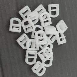 40pcs Plastic Buckle for Car Curtains Fastener Clip Truck Plastic Fasteners Clip Car Curtains Straight Pulley Buckle Rings Rivet