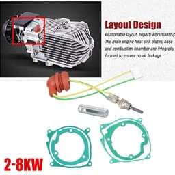Car Air Diesel Gasket Ceramic Glow Plug Kit For 12V 2KW 5KW 8KW Chinese Diesel Heater Parking Heating Kits