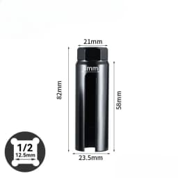 Narrow Mouth Oxygen Sensor Sleeve European-style 14-24mm 1/2" Cxygen Sensing Drive Socket Wrench Tools Car Accessories