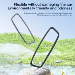 YZ Rearview Mirror Protector Frame for Tesla Model 3 Y S X Highland Juniper 2019-2025 Center Console Silicone Rubber Cover Trim