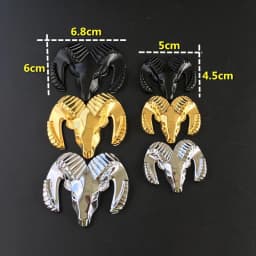 Car Badge Sticker Auto Emblem Accessories For Dodge Durango Caliber Dakota Journey Charger Ram 1500 Nitro Avenger Dart Challenge