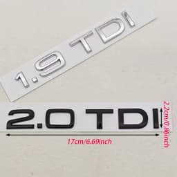 3D ABS Car Letters Logo 1.9 TDI 2.0 TDI 2.8 TDI Badge Rear Trunk Sticker Decals For Audi A3 A4 A5 A6 Q2 Q3 Q5 Auto Accessories