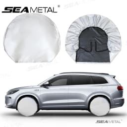 SEAMETAL 1/4pcs Universal Wheel Tire Covers Oxford Waterproof UV Sun Protectors Wheel Tire Covers for Camper Car Truck 29-32inch