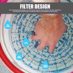 23.5/26 Dirt Trap Car Wash Sand Filter Isolation Net Bucket Insert Automobile Cleaning Accessories Parts Convenient Installation