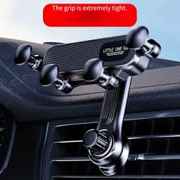 Cellphone Mount Phone Holder Gravity Foldable, 360 ° Rotating Extension Rod, Fits All Cars Vent