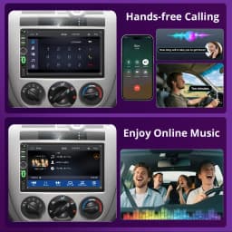 2Din Carplay 7'' Bluetooth Car Radio Wireless Android Auto MP5 Player Type-C Charging FM AUX Stereo Audio Universal MirrorLink