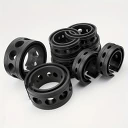 2pcs Set of Universal Motors Rubber Shock Absorbers, Automotive Springs, Chassis Noise Reduction, and Suspension Cushion Pad