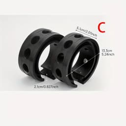 2pcs Set of Universal Motors Rubber Shock Absorbers, Automotive Springs, Chassis Noise Reduction, and Suspension Cushion Pad