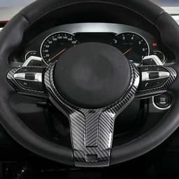 ABS Carbon Texture Car Interior Steering Wheel Cover Trim For BMW F Chassis F06 F10 F11 F12 F15 F16 F20 F21 F22 F23 F30 F32 F34
