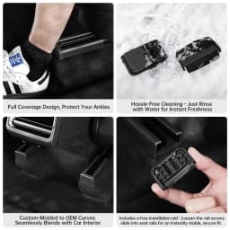 YZ For Tesla Model Y /YL/ 3 Juniper 8pcs Rear Seat Rail Cover Protector Backseat Anti-kick Pad Protection Cover 2026 Accessorie