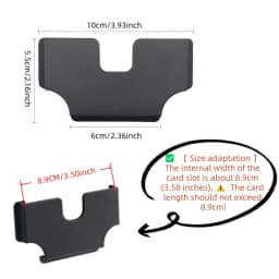 Car Card Storage Box Car Mounted Card Holder Voucher Storage Case Car Refueling High-Speed Card Slot Card Holder Auto Interior