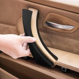 Black E90 E92 Inside Door Handle Cover Panel Trim For BMW 3 Series E90 E91 316 318 320 325 328i 2005-2012