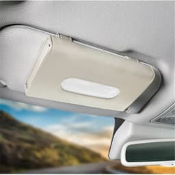 1PC Tissue Box PU Leather Car Sun Visor Hanging Holder Car Tissue Boxes Auto Interior Storage Decoration Accessories