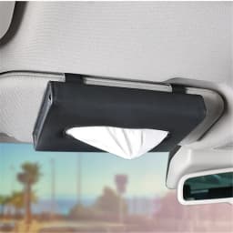 1PC Tissue Box PU Leather Car Sun Visor Hanging Holder Car Tissue Boxes Auto Interior Storage Decoration Accessories
