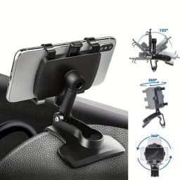 Universal Multi-Function Car Mobile Phone Holder Dashboard GPS Mobile Phone Holder Clip 360 Degree Rotatable Car Accessories