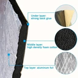 10/20/30pcs Car Sound Insulation Door Sound Insulation Engine Hood Heat Insulation Drain Pipe Sound Insulation Door Insulation