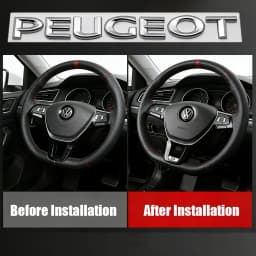 Car Steering Wheel Accessories Metal Stickers For VW Golf T‑Roc Tiguan Polo Passat T‑Cross Taigo ID.4 ID.7 Atlas Beetle MK7 6