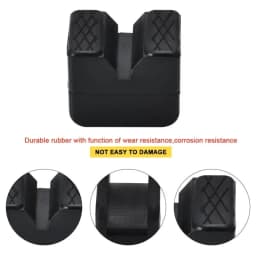 Car Jack Rubber Pad Car Slotted Lift Jack Stand Rubber Pads Universal Repair Tools Frame Protector Adapter Jacking Tools 1/2PCS